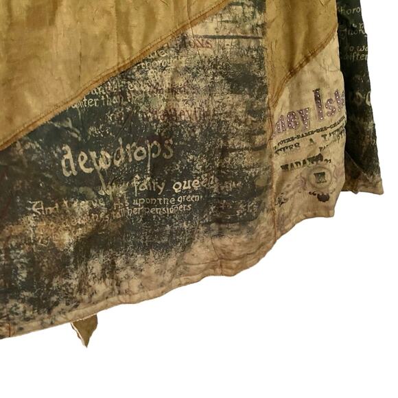 Scissors Paper Rock Vintage Belted Embellished Trench Tan Wild West Coat Jacket - Picture 8 of 11